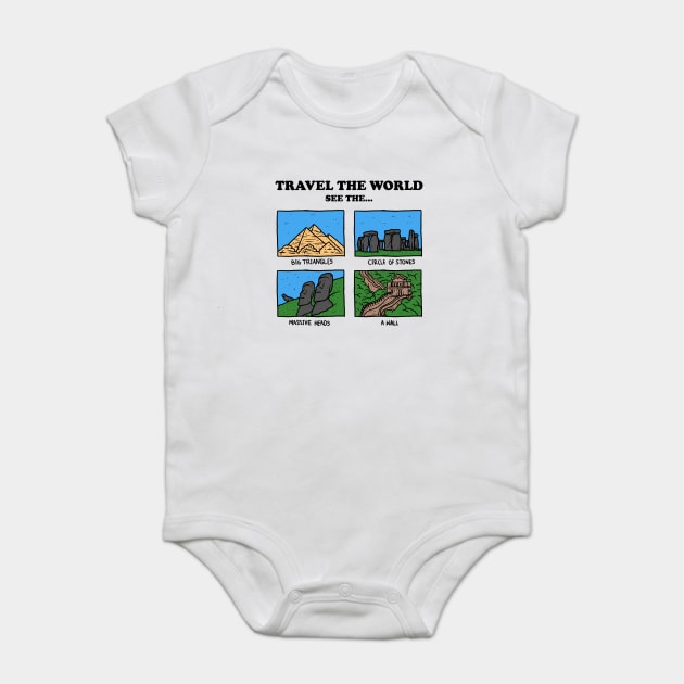 See The World (Silly Names) Baby Bodysuit by dumbshirts